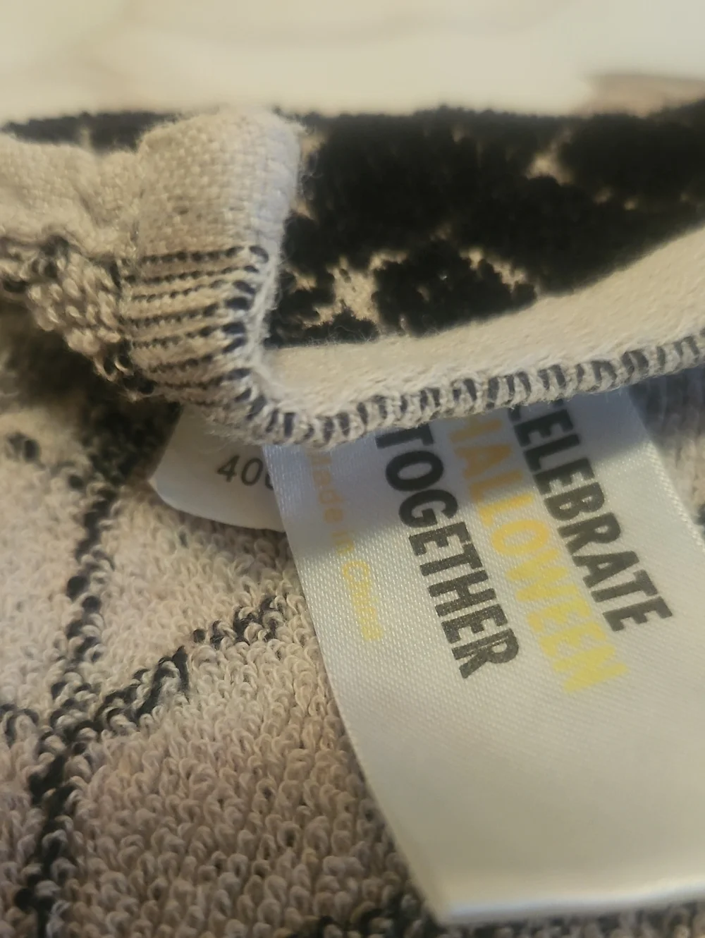 Hallowern Towels Kitchen Rust  & BLACK Celebrate Together 100% Cotton